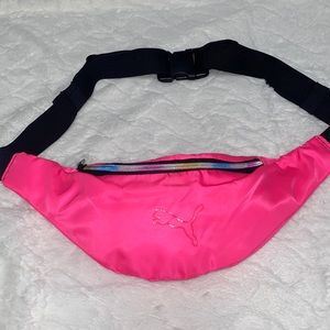 Fuschia Puma nylon belt bag